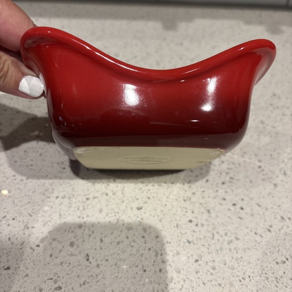 Rachael Ray Stoneware 10oz Baking Dish's Red H-016 Lot Of 4 - Picture 3 of 7